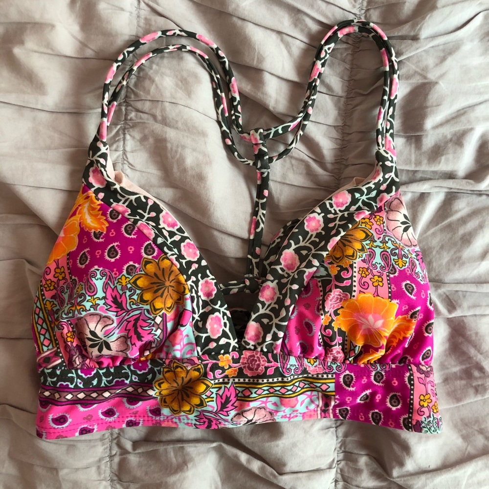 Floral Colorful Bikini Top